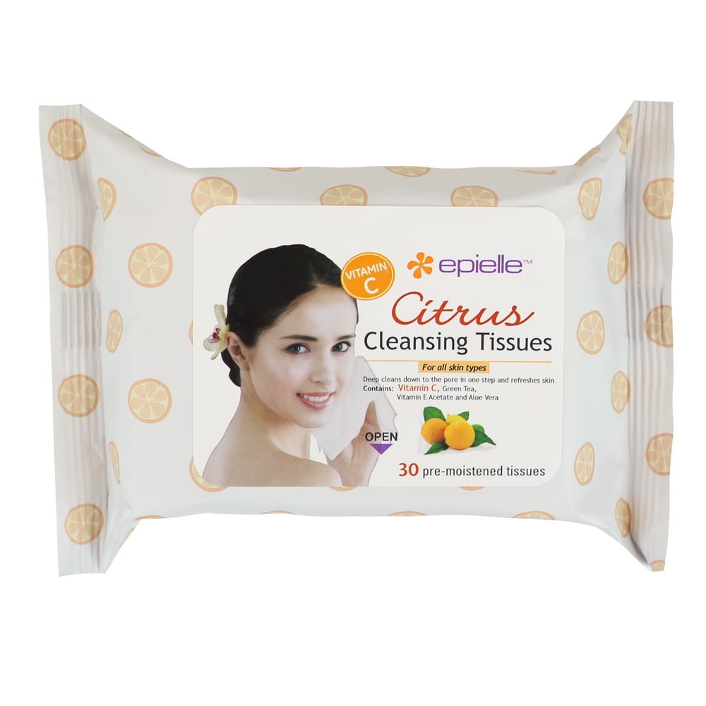 Epielle Citrus Facial Cleansing Tissues, 30ct Christian Dior - Capture Lift Ultra-Stretch Reshaping Serum -50ml/1.7oz